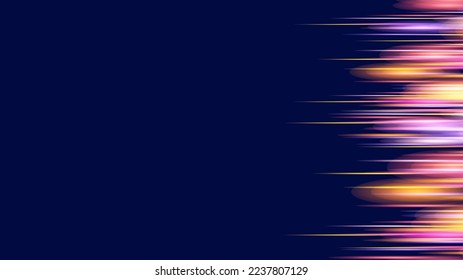 Modern abstract speed line background. Dynamic motion speed of light. Technology velocity movement pattern for banner or poster design. Vector illustration.