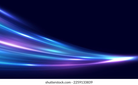 Modern abstract speed line background. Dynamic motion speed of light. Technology velocity movement pattern for banner or poster design. Vector EPS10.