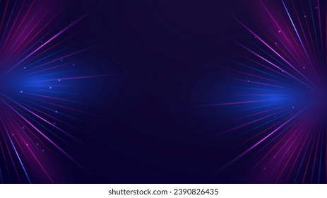 Modern abstract speed line background. Dynamic motion speed of light. Technology velocity movement pattern for banner or poster design. Vector illustration