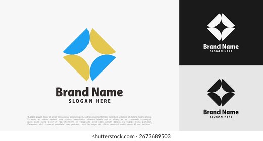 Modern abstract spiral logo design. The geometric circular symbol conveys innovation and connectivity, perfect for tech, creative, or corporate branding. vector illustration