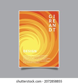 modern abstract spiral pattern colorful cover creative template background vector graphic