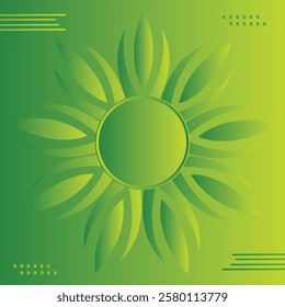 Modern Abstract Springtime Background flower Clover Edge Patrick's Day Border