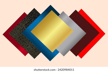 Fondo cuadrado abstracto moderno. Concepto de estilo para pancarta, tarjeta o portada.