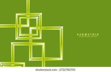 Moderne abstrakte quadratische hellgrüne Farbverlauf überlappen geometrischen Hintergrund. Cooles Muster mit einfachem Stilhintergrund. Anzug für Unternehmen, Banner