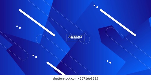 Modern abstract square pattern overlapping on blue gradient geometric background. Cool pattern with simple style background. Vector eps10
