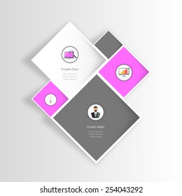 Modern Abstract Squares Background