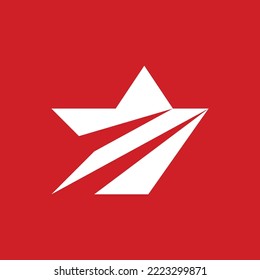 Diseño de logotipo de estrella abstracta moderna