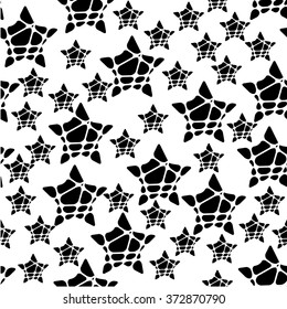 Modern Abstract Star Vector Design can be used for wallpaper, cover fills, web page background, surface textures. Vector linen texture.

