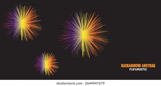 Starburst abstrato moderno - Explosão de linha geométrica