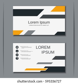 Modern abstract style visiting card vector design template