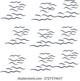 Conjunto de Arte Vetorial Moderna Abstrata e Estilizada Coleção de Padrões Geométricos e Ilustrações de Personagens