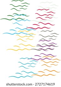 Conjunto de Arte Vetorial Moderna Abstrata e Estilizada Coleção de Padrões Geométricos e Ilustrações de Personagens