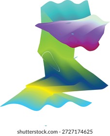 Conjunto de Arte Vetorial Moderna Abstrata e Estilizada Coleção de Padrões Geométricos e Ilustrações de Personagens