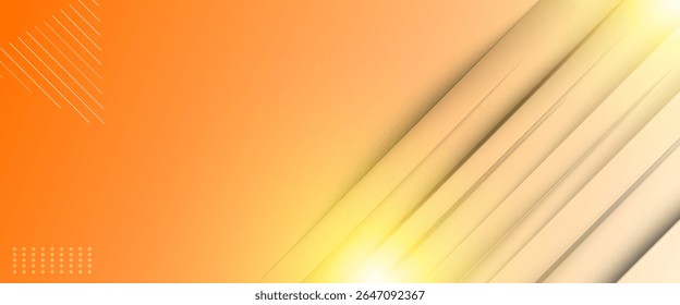 Fondo abstracto moderno de Sunset Orange con líneas diagonales y patrones geométricos. Elegante diseño de degradado rojo oscuro, perfecto para Anuncios, presentaciones o temas tecnológicos.