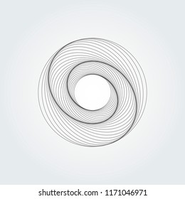 Modern abstract swirl design