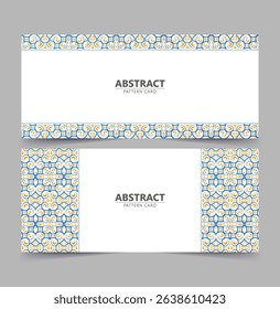 Modern Abstract Swirl Ornament Pattern Card Business Design