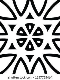 Modern abstract symbol tile vector pattern decorative shape design for many creative ideas