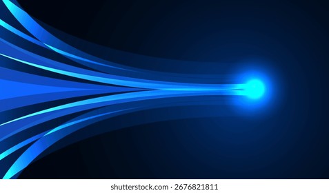 Fondo de tecnología abstracta moderna con gradiente azul. fondo de tecnología azul futurista. fondo de ciencia ficción. Vector