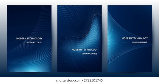 Fundo de tecnologia abstrata moderno Com bandeira de tecnologia azul, conceito de negócios corporativos, anúncios digitais, apresentação de negócios ou cartaz de evento tecnológico