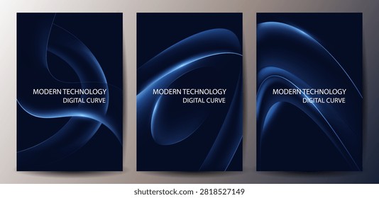 Modern abstract technology background With blue tech banner, corporate business concept, Digital Ads, business presentation or tech event poster