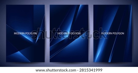 Modern abstract technology background With blue tech banner, corporate business concept, Digital Ads, business presentation or tech event poster set