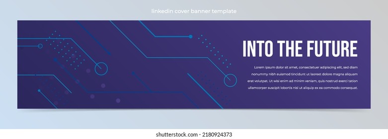 Modern abstract technology  banner template