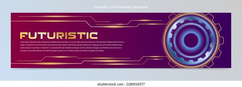Modern abstract technology  banner template