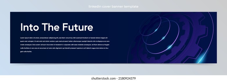 Modern abstract technology  banner template