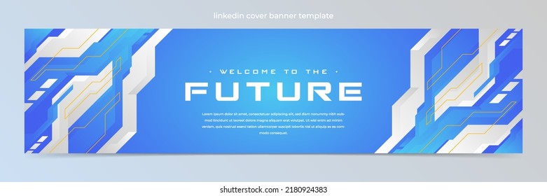 Modern abstract technology  banner template