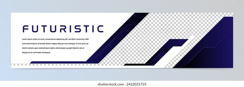 Modern abstract technology banner template