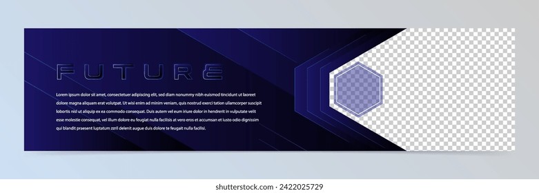 Modern abstract technology banner template