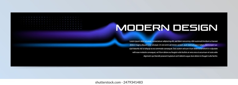 Tecnología abstracta moderna Plantilla de Anuncio	