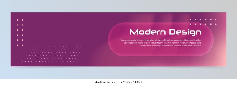 Modern abstract technology banner template	