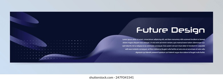 Modern abstract technology banner template	