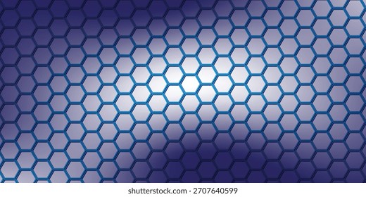Moderne abstrakte Technologie schwarzer Hintergrund mit großen Sechsecken polygonal. Vektor