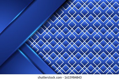 modern abstract technology blue vector background with blue  light.Overlap layers with paper effect. digital template. Realistic light effect on textured geometric background.vector illustration. 