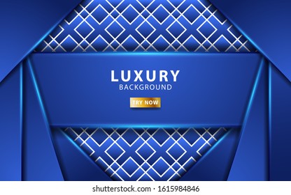 modern abstract technology blue vector background with blue  light.Overlap layers with paper effect. digital template. Realistic light effect on textured geometric background.vector illustration. 