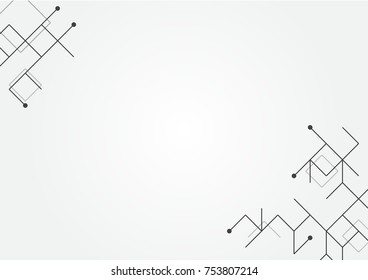 modern abstract technology box on white background