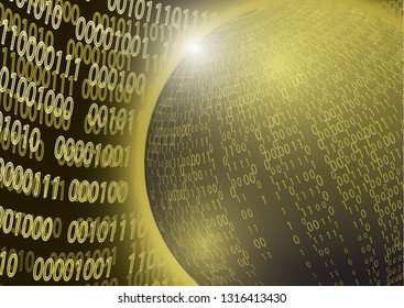 Modern abstract technology communication concept, circle of digital circuits and innovations, hi-tech future, visual concept of data array. Global network background design. Vector illustration