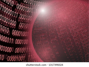 Modern abstract technology communication concept, circle of digital circuits and innovations, hi-tech future, visual concept of data array. Global network background design. Vector illustration