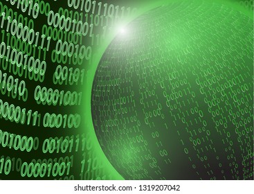 Modern abstract technology communication concept, circle of digital circuits and innovations, hi-tech future, visual concept of data array. Global network background design. Vector illustration