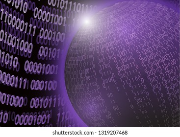 Modern abstract technology communication concept, circle of digital circuits and innovations, hi-tech future, visual concept of data array. Global network background design. Vector illustration