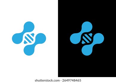 Diseño de logotipo de conexión de Tecnología Abstractas moderna