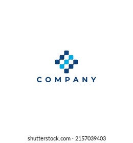 modern abstract technology logo design in vector illustration