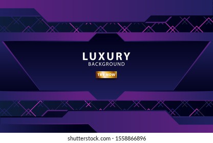 modern abstract technology purple vector background with blue line.Overlap layers with paper effect. digital template. Realistic light effect on textured purple lines background.vector illustration.