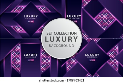 modern abstract technology purple vector background with purple light.Overlap layers with paper effect. digital template. Realistic light effect on textured geometric background.vector illustration. 