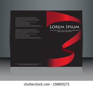 Modern Abstract Template for advertising folding brochure(Vector Eps10)