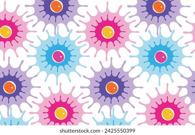 Modern Abstract Template Design. Contemporary style graphic.
color pattern. Fun design.Print seamless