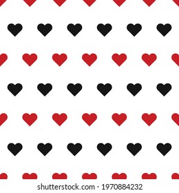 Modern abstract template with heart on white background. Seamless vector texture. Herat vector retro pattern for your design. 