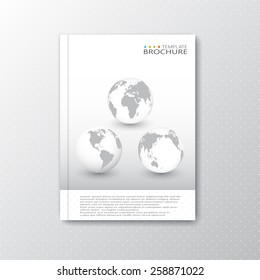 Modern abstract template layout for brochure, magazine, flyer, booklet, cover or report in A4 size for your design and your text . Vector Illustration.